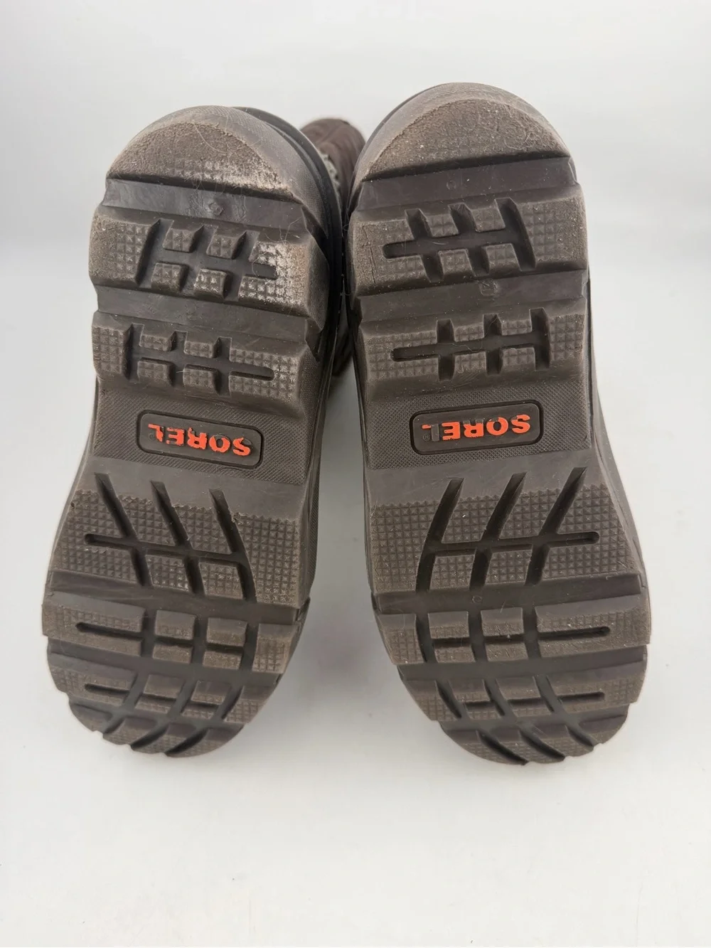 Sorel Kids Flurry -SZ 6- Brown Orange Waterproof Insulated Winter Snow Boots